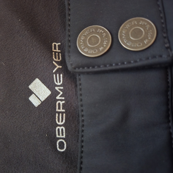 Obermeyer Black Flared Ski Pants Size 12 - Picture 3 of 8